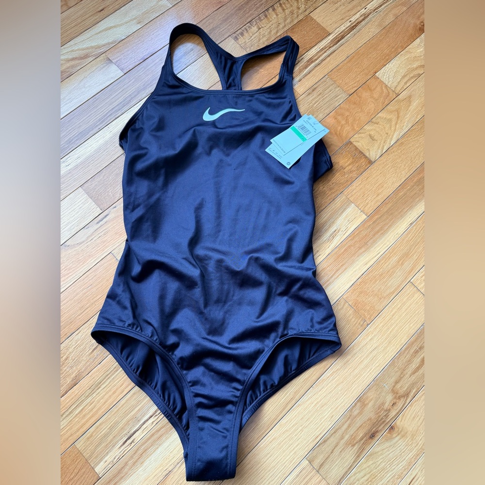 Nike Girls Black One-Piece Swimsuit